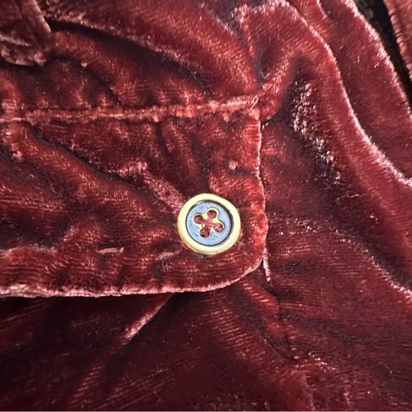 Last Chance NWOT Free People Lotus Crushed Velvet Balloon Pants in Rusty Wine 25 - Picture 16 of 16